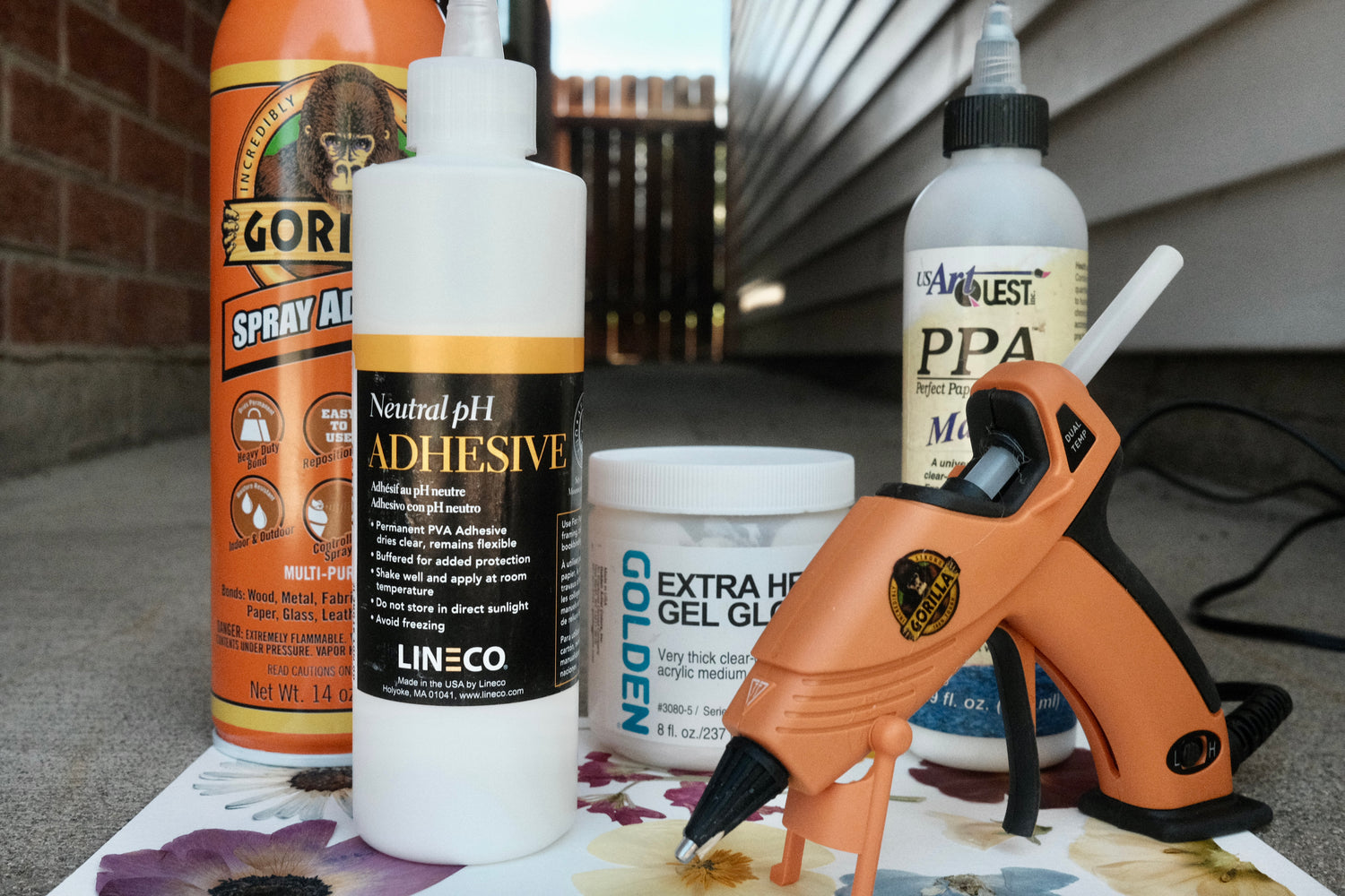 The Five Glues we use when Gluing Pressed Flowers