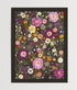Little Hollow and Red Daisy Pressed Flower Fine Art Print Flatlay