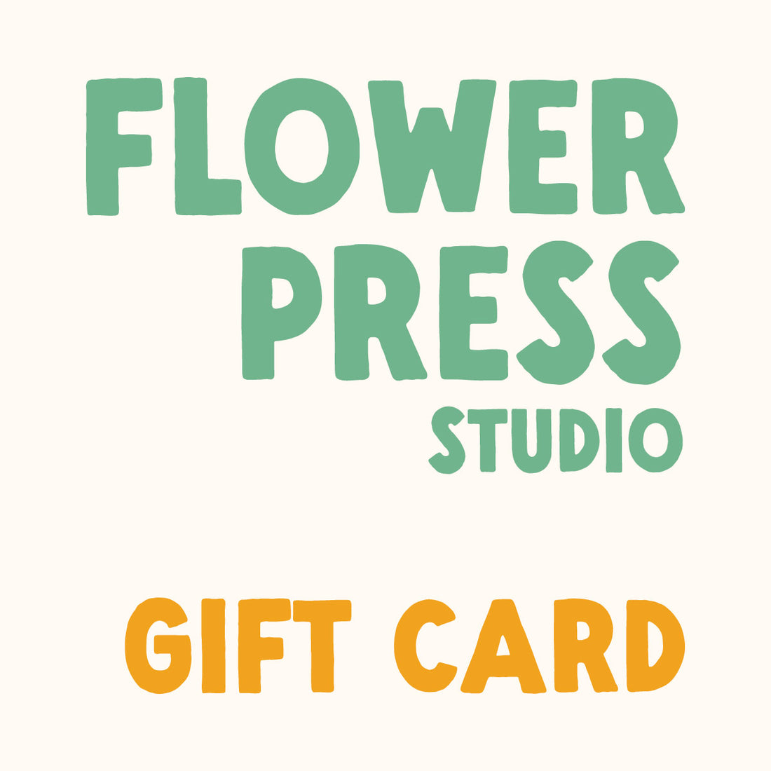 Tarjeta de regalo de Flower Press Studio