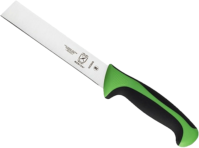 Mercer brand produce knife used for splicing flowers. 