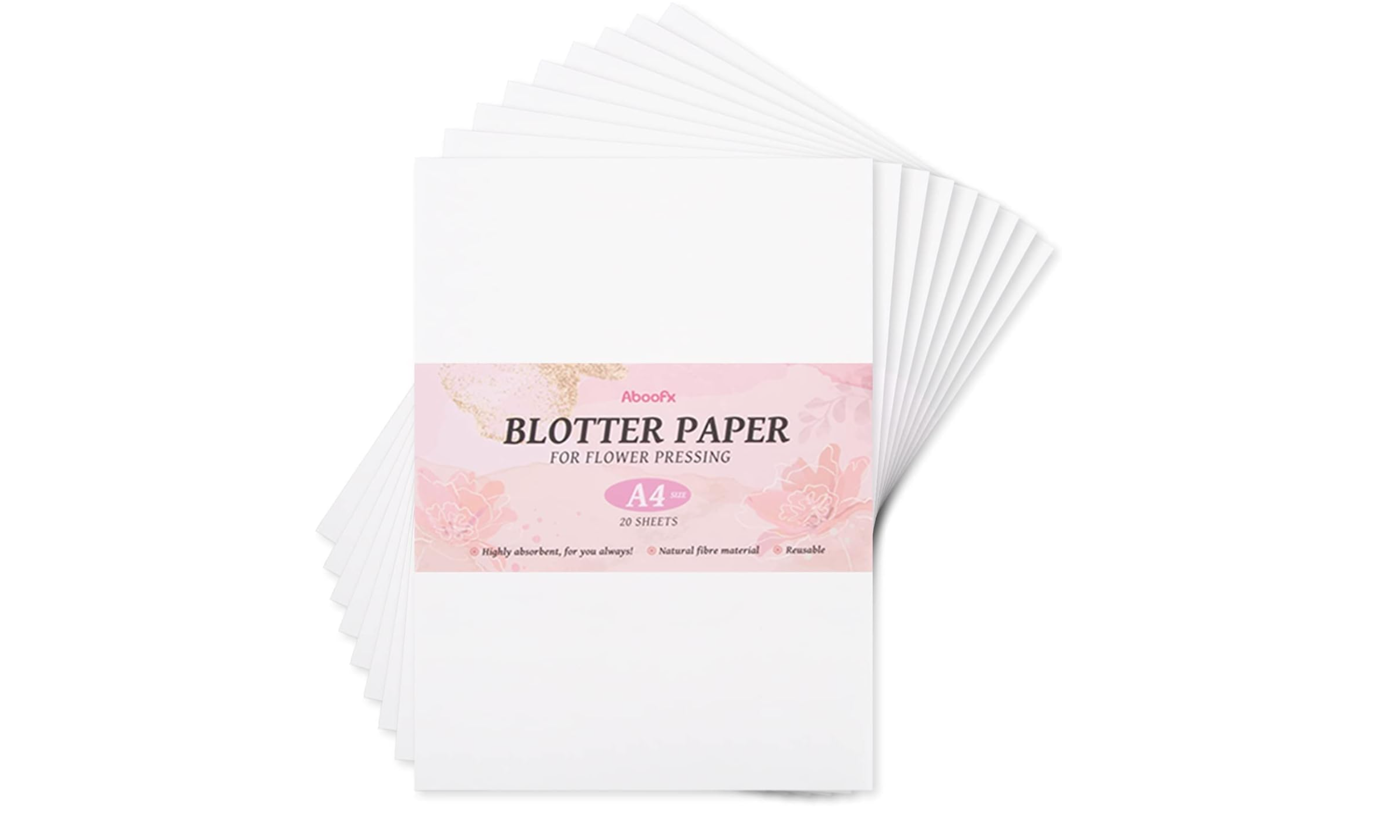 Blotting paper for pressing flowers or pressed flower art